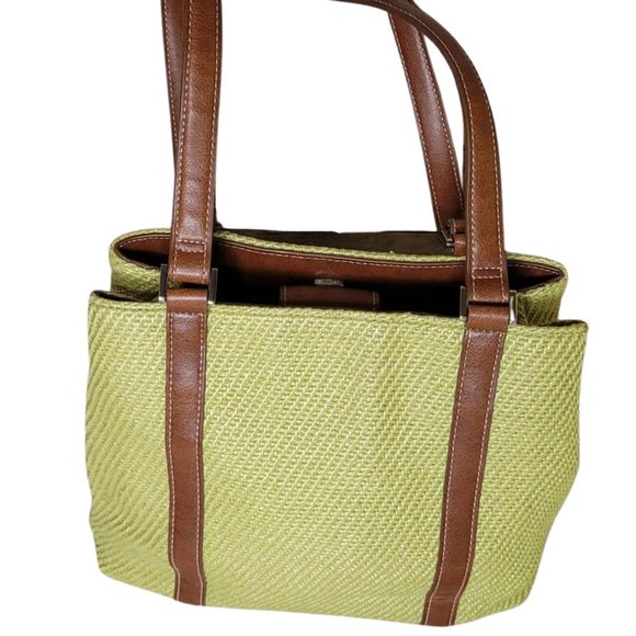 Liz Claiborne Lime Green Shoulder Purse - Picture 2 of 5